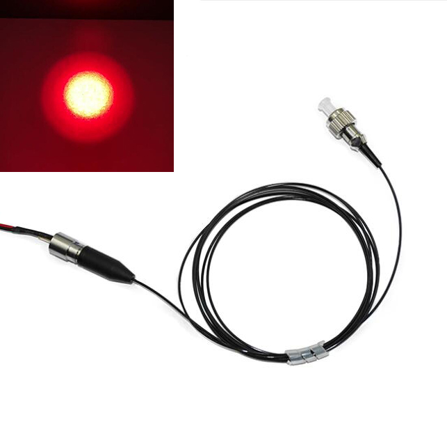 638nm 640nm 100mW 4μm Single-mode Pigtail Laser Red Fiber Coupled Laser Module